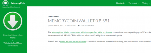 memorycoin website