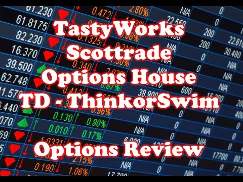 Tastyworks VS Scottrade VS Options House VS ThinkorSwim TD Ameritrade Brokerage Review
