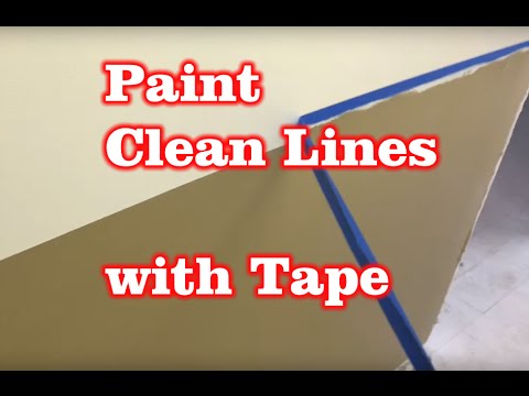 How to Paint Clean Even lines with painter’s tape