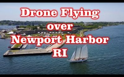 Drone Flying over Newport Harbor, RI