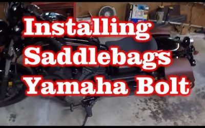 Installing Leather Saddlebags on Yamaha Bolt Motorcycle