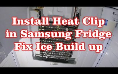 Fix Samsung Fridge Ice Build up With Heat Clip (Water Leak Fixed Permanently)