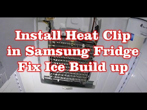 Fix Samsung Fridge Ice Build up With Heat Clip (Water Leak Fixed Permanently)