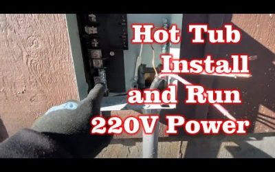Install Costco Hot Tub and Run 220V Electric