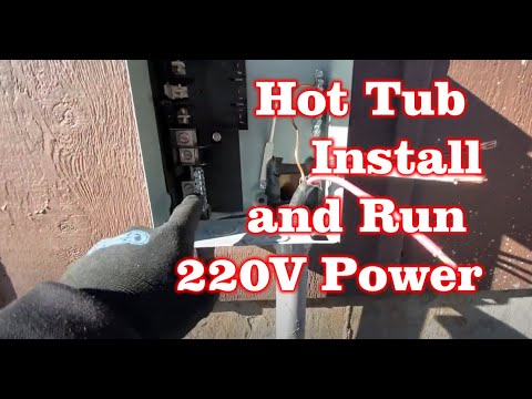 Install Costco Hot Tub and Run 220V Electric